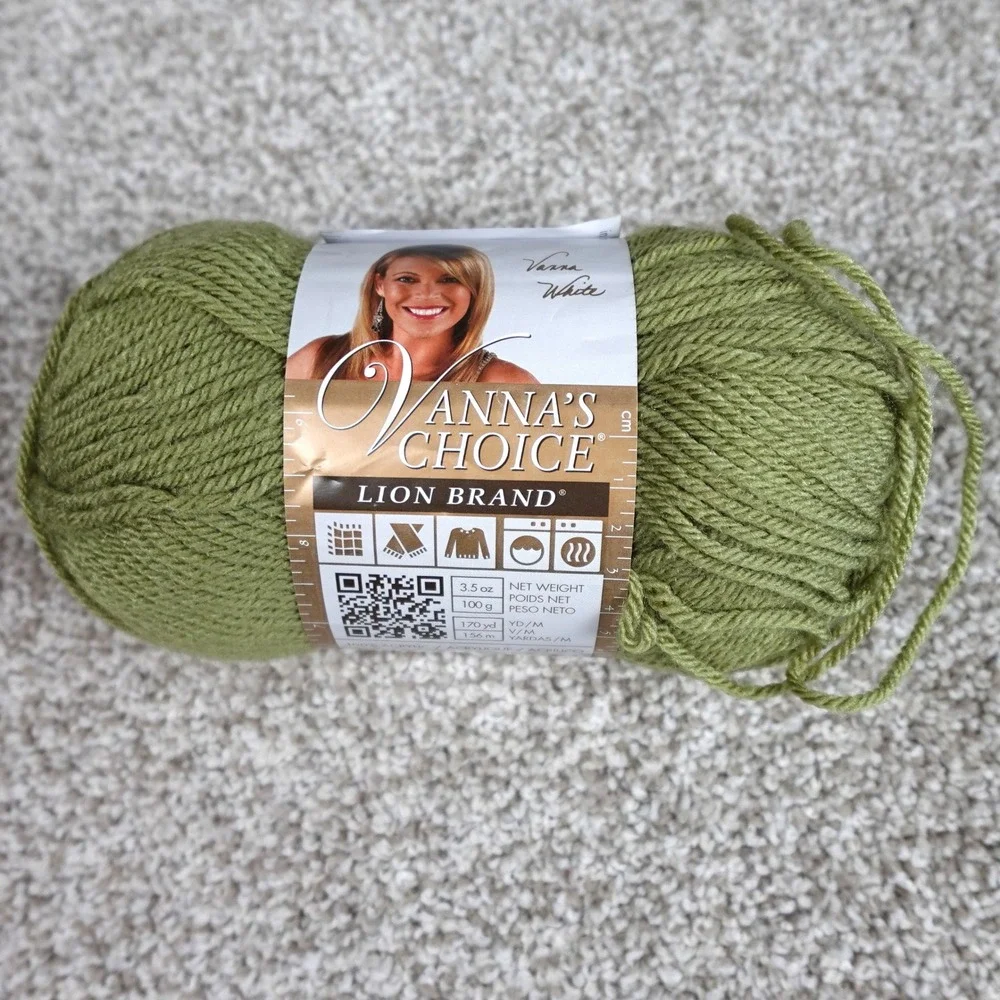 Lion Brand Vanna's Choice Acrylic Yarn Dusty Green 173 Medium‎ 4 170yd 3.5oz